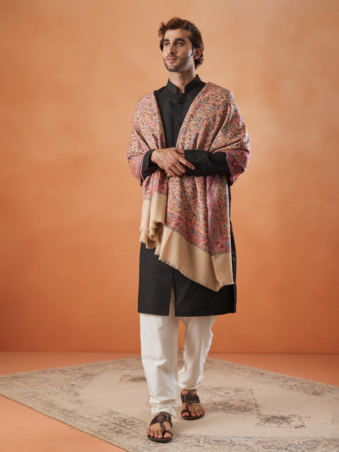 Mens Gulzar Kaani Shawl (Size: 101x203 Cm)