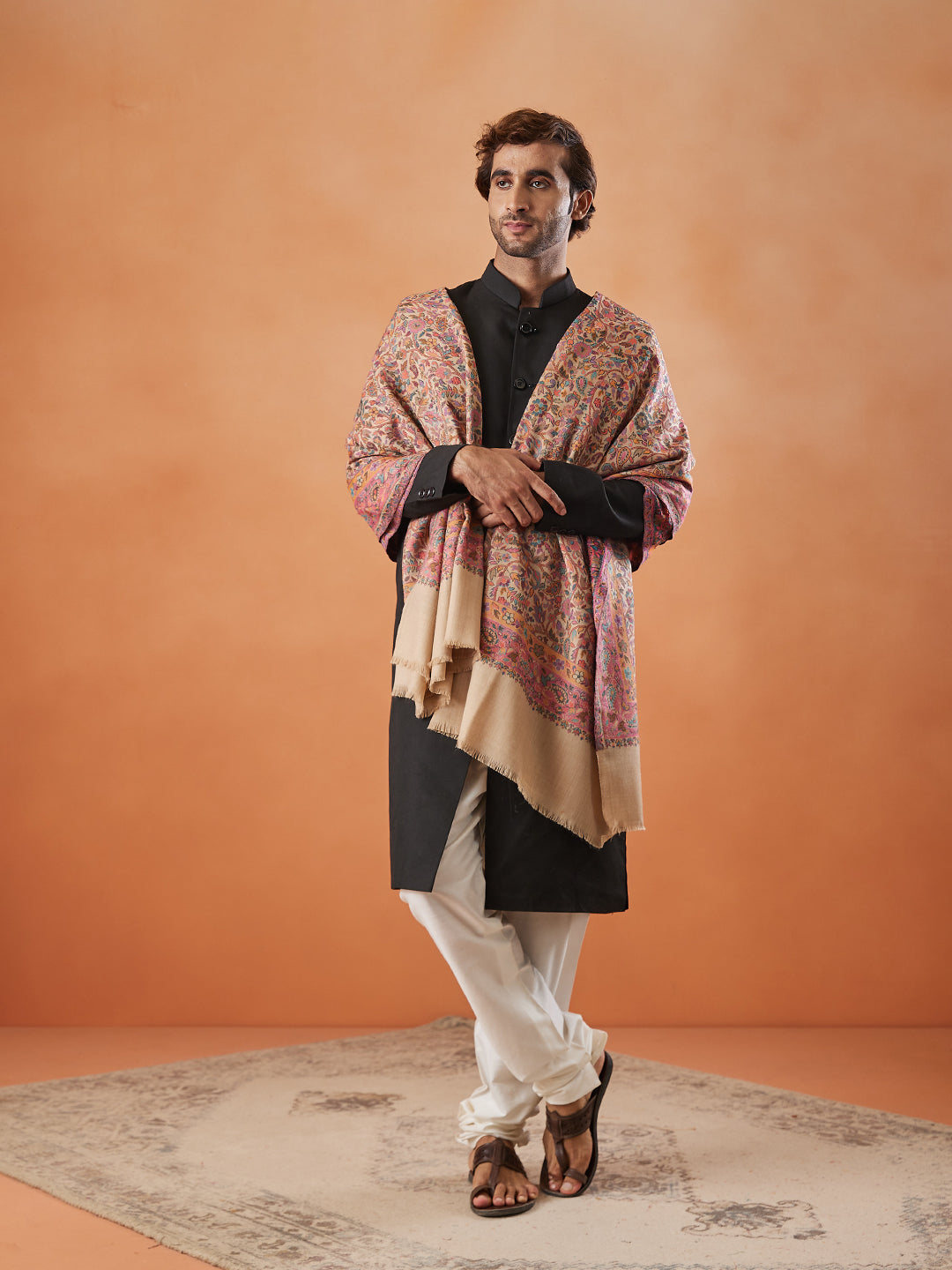 Mens Gulzar Kaani Shawl (Size: 101x203 Cm)