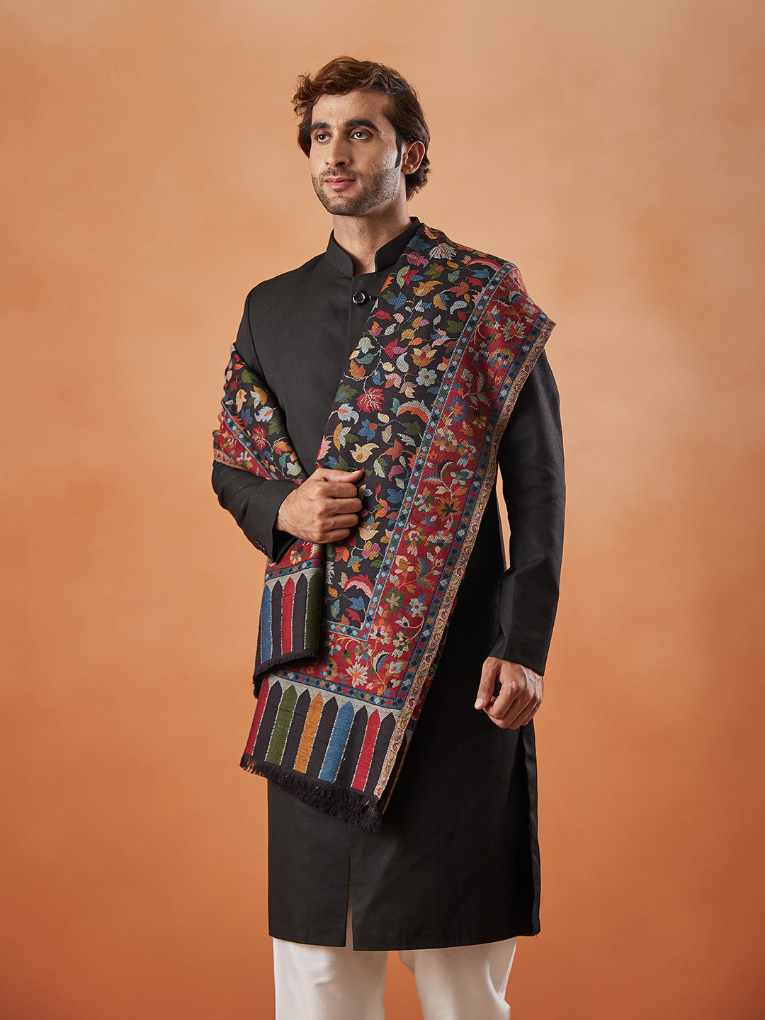 Mens Kaani Shawl (Size: 101x203 Cm)