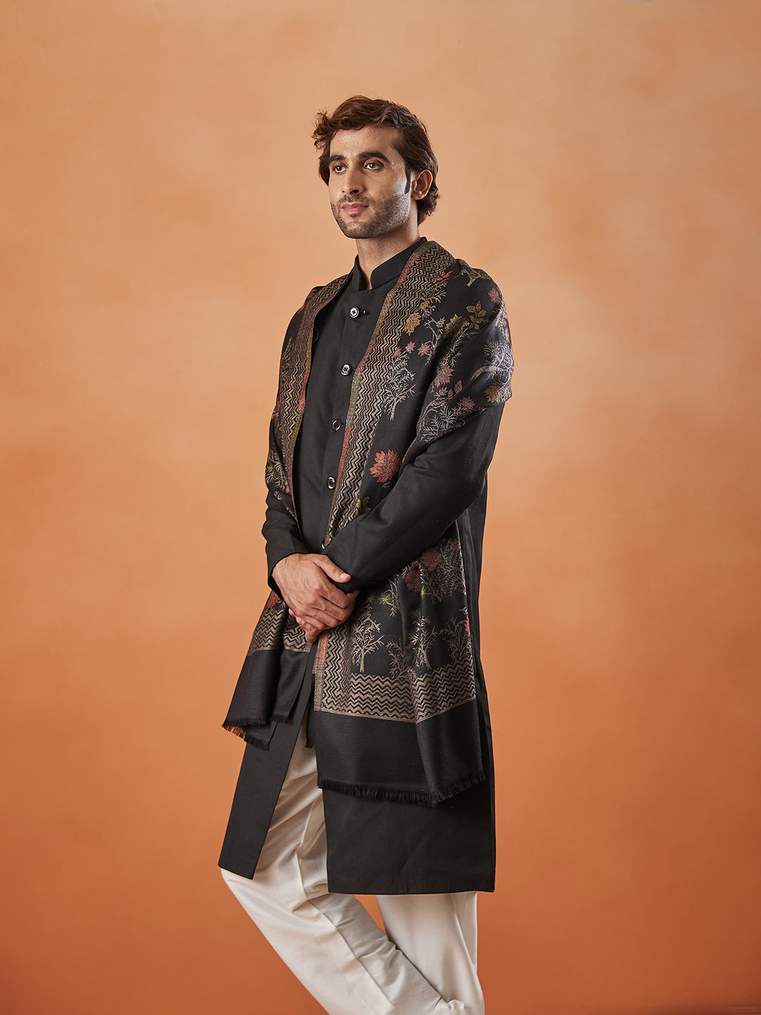 Men Shalimar Kaani Stole (Size 71x203 cm)