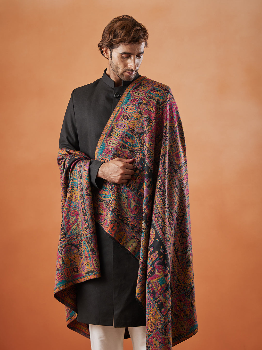 Mens Shahi Mehfil Kaani Shawl (Size: 101x203 Cm)