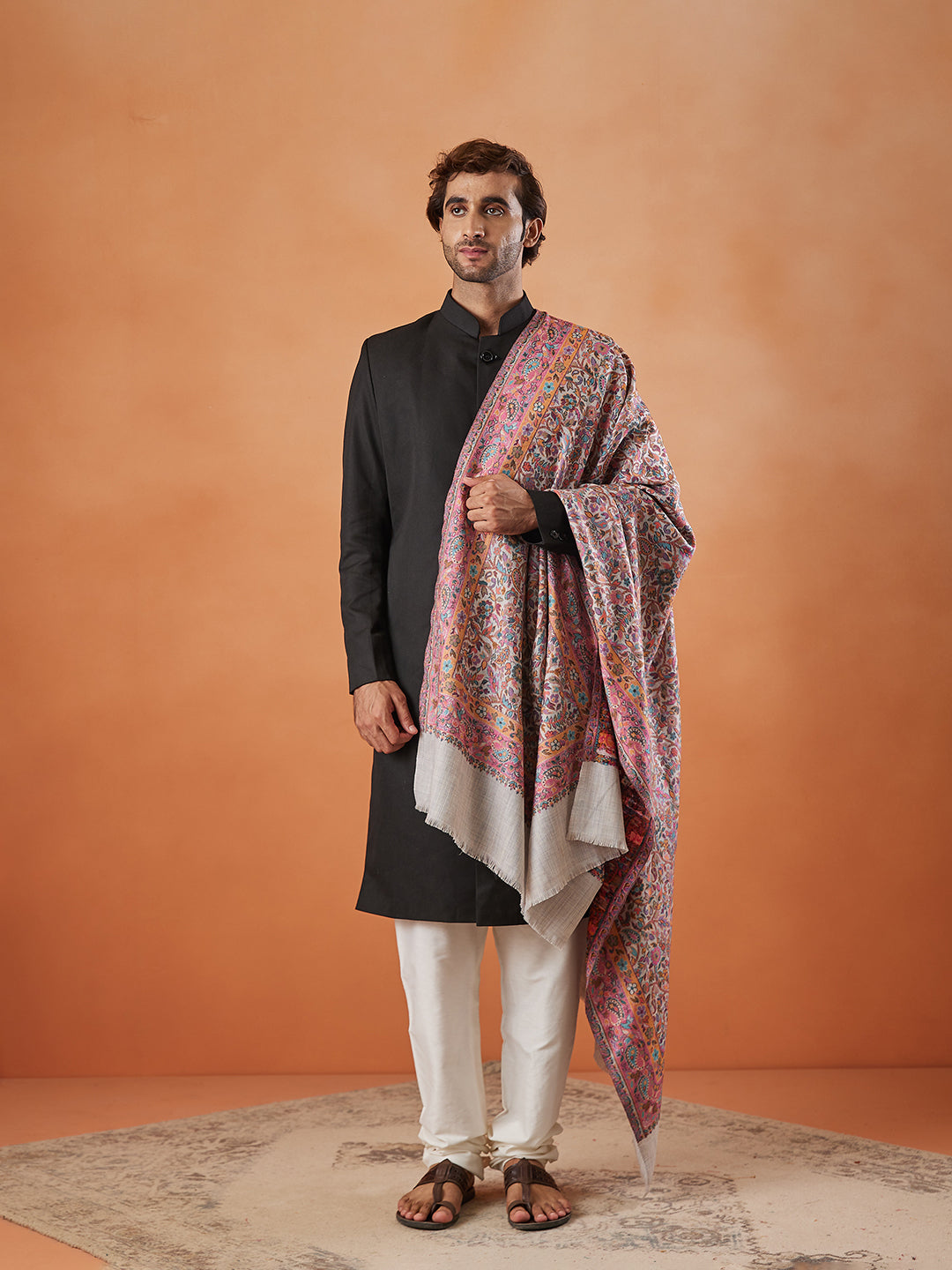 Mens Gulzar Kaani Shawl (Size: 101x203 Cm)