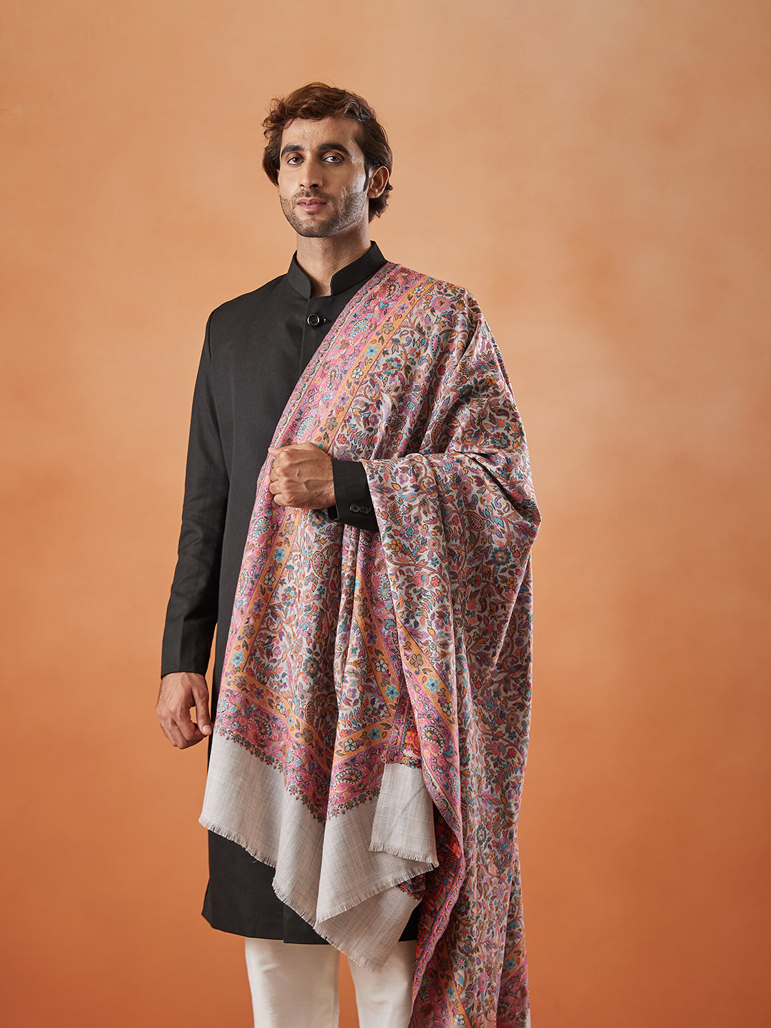 Mens Gulzar Kaani Shawl (Size: 101x203 Cm)