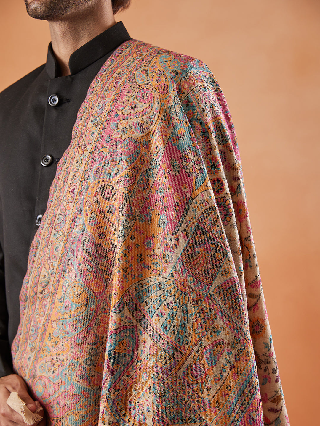 Mens Chandrika Kaani Shawl (Size: 101x203 Cm)