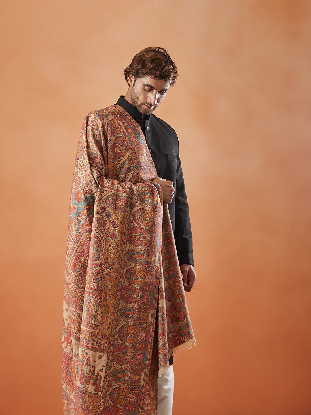 Mens Shahi Mehfil Kaani Shawl (Size: 101x203 Cm)