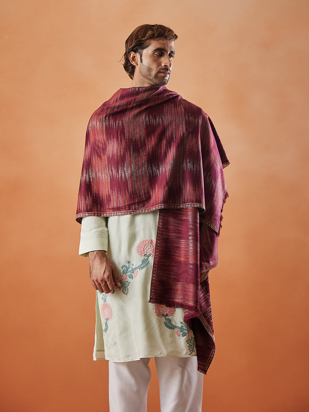 Men Rukhsaar Kaani Stole (Size 71x203 cm)