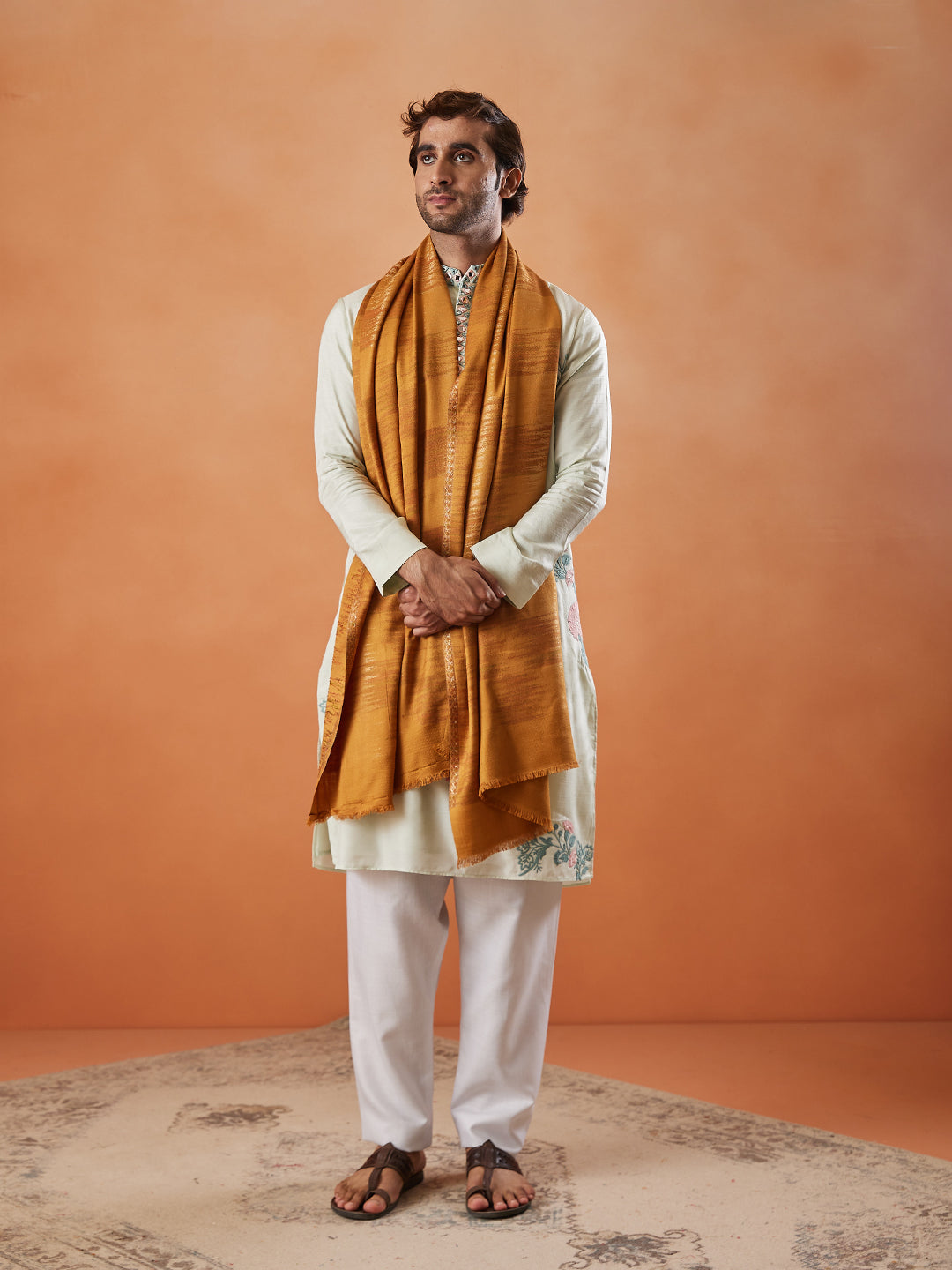 Men Rukhsaar Kaani Stole (Size 71x203 cm)