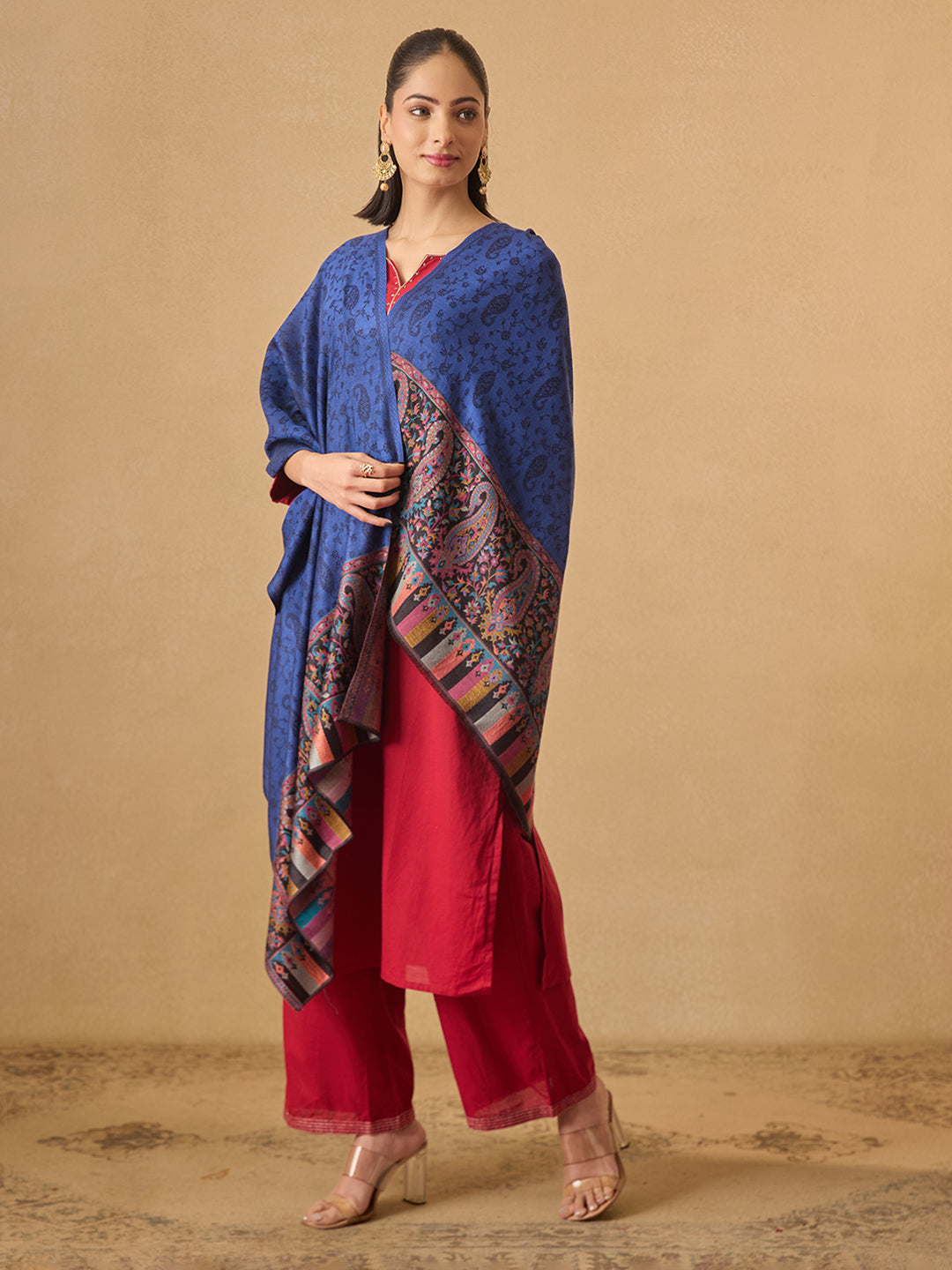 Pashmoda Women Gulpari Kaani Stole (Size : 71X203 CM)