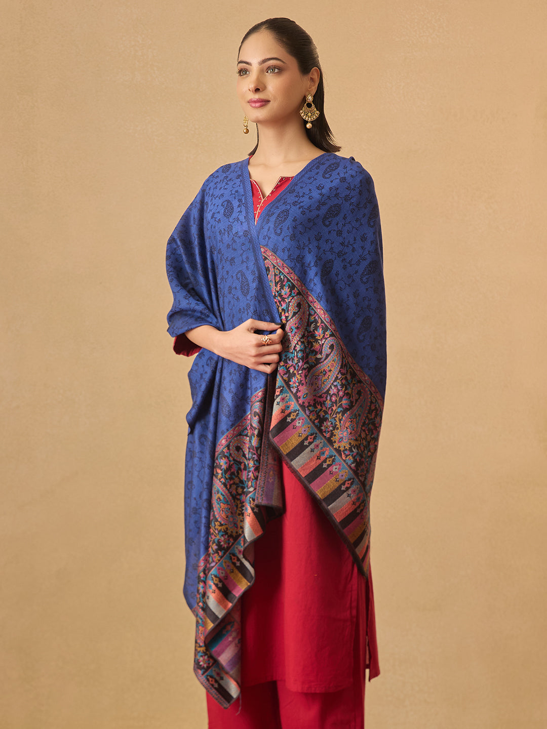 Pashmoda Women Gulpari Kaani Stole (Size : 71X203 CM)