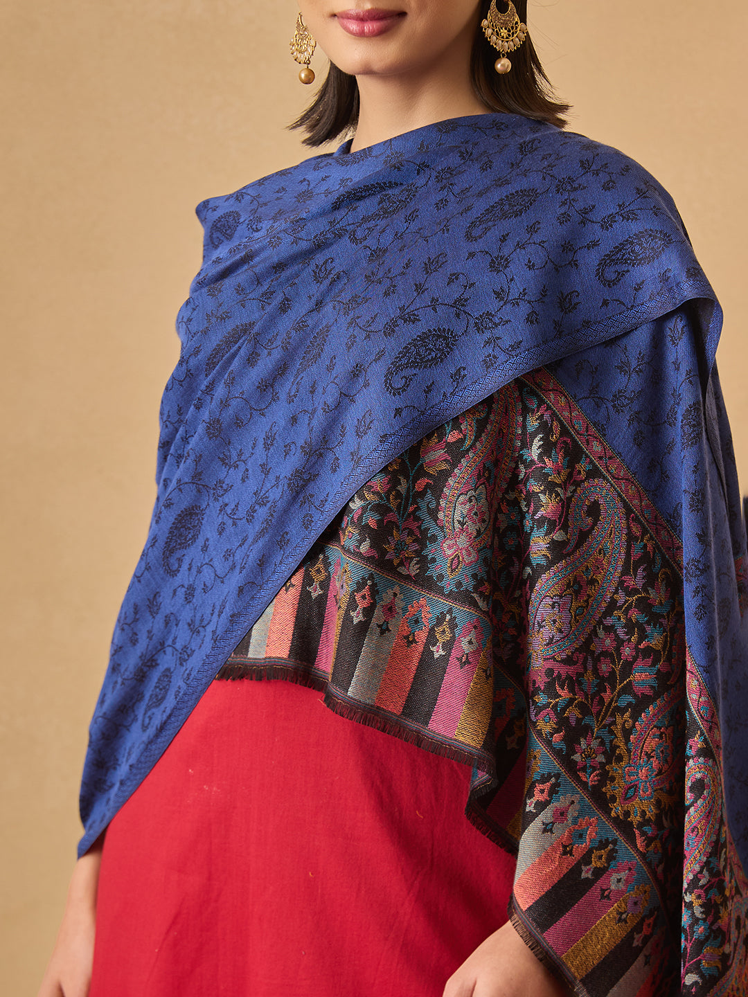 Pashmoda Women Gulpari Kaani Stole (Size : 71X203 CM)