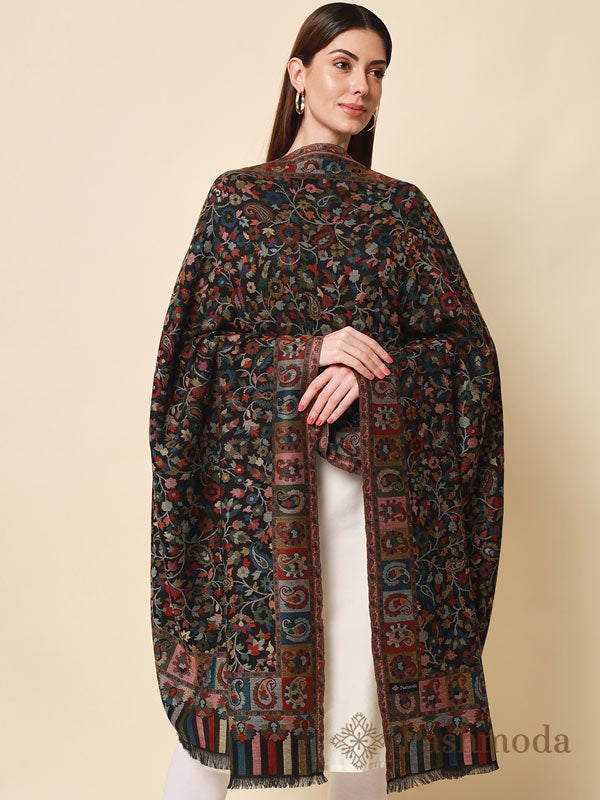 Women's Bahaar Kaani shawl with Pashmoda watermark