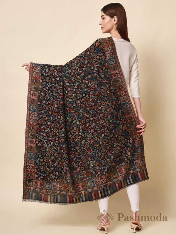 Women's Bahaar Kaani shawl with Pashmoda watermark