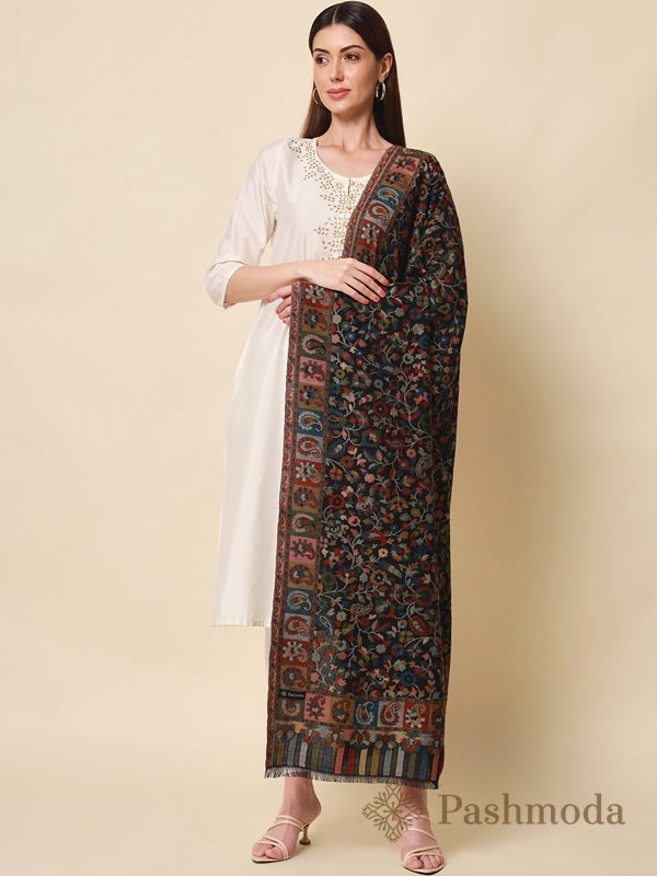 Women's Bahaar Kaani shawl with Pashmoda watermark