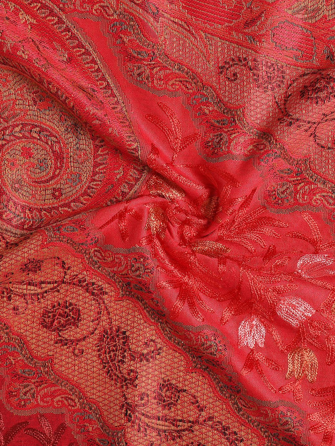 Wool Kashmiri Jamawar Shawl (Size: 40X80 Inches)