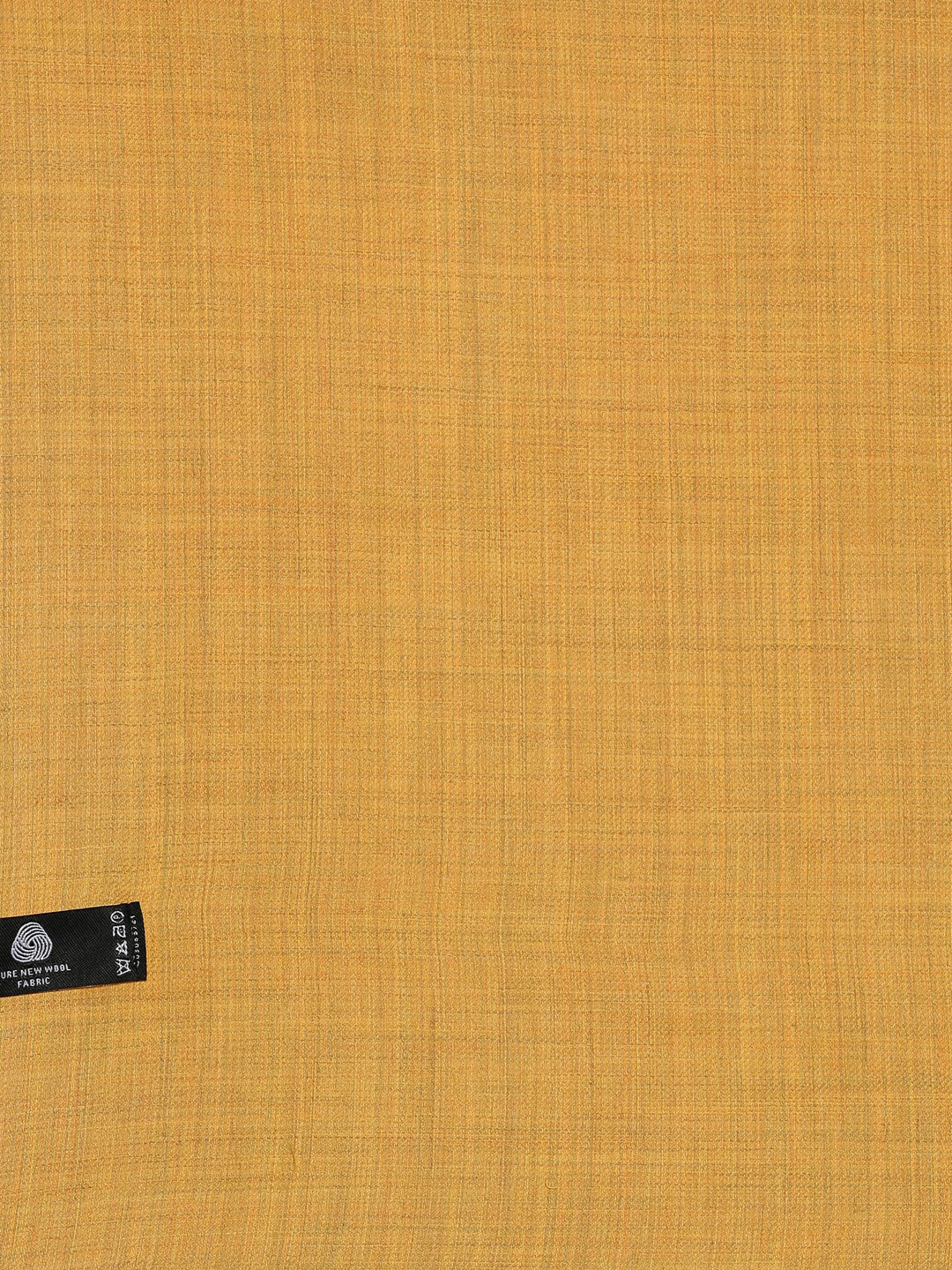 Women’s Yellow Pure Wool Printed Shawl (Size 40x80)
